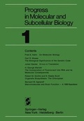 Cover: Progress in Molecular and Subcellular Biology - Springer