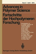 Cover: Fortschritte der Hochpolymeren Forschung - Springer
