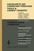 Cover: Carbohydrate Chemistry - Springer