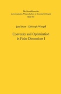 Cover: Convexity and Optimization in Finite Dimensions I - Springer