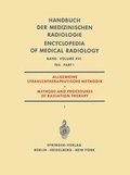 Cover: Allgemeine Strahlentherapeutische Methodik / Methods and Procedures of Radiation Therapy - Springer