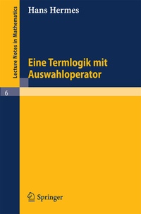 Enlarge image Cover: Term Logic with Choice Operator - Springer