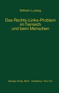 Enlarge image Cover: Das Rechts-Links-Problem im Tierreich und beim Menschen - Springer