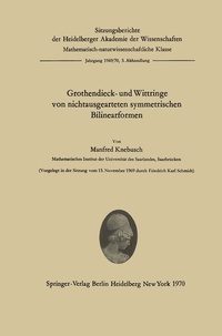 Abbildung von: Grothendieck- und Wittringe von nichtausgearteten symmetrischen Bilinearformen - Springer