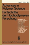 Cover: Fortschritte der Hochpolymeren Forschung - Springer