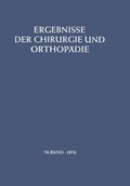 Cover: Ergebnisse Der Chirurgie Und Orthopadie - Springer