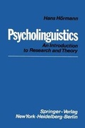 Cover: Psycholinguistics - Springer