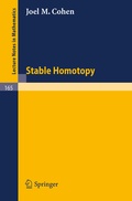 Cover: Stable Homotopy - Springer