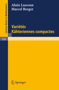 Abbildung von: Varietes Kähleriennes Compactes - Springer