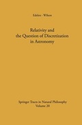 Cover: Relativity and the Question of Discretization in Astronomy - Springer