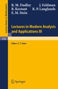 Cover: Lectures in Modern Analysis and Applications III - Springer