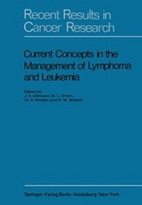 Enlarge image Cover: Current Concepts in the Management of Lymphoma and Leukemia - Springer