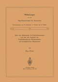 Cover: &Uuml;ber eine Ballonsonde f&uuml;r Polarlichtmessungen und &uuml;ber den Vergleich von Polarlichtemissionen, R&ouml;ntgenstrahlen und Ionosph&auml;rischen Absorptionen - Springer