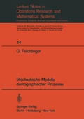 Cover: Stochastische Modelle demographischer Prozesse - Springer