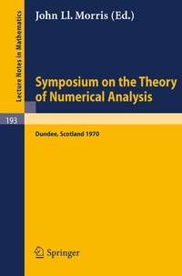 Abbildung von: Symposium on the Theory of Numerical Analysis - Springer