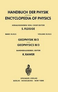 Enlarge image Cover: Geophysics III/Geophysik III - Springer