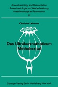 Cover: Das Ultrakurznarkoticum Methohexital - Springer