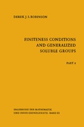 Cover: Finiteness Conditions and Generalized Soluble Groups - Springer