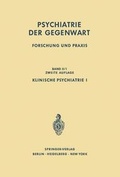Cover: Klinische Psychiatrie I - Springer