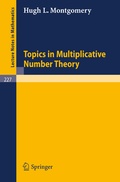 Cover: Topics in Multiplicative Number Theory - Springer