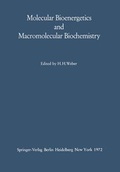 Cover: Molecular Bioenergetics and Macromolecular Biochemistry - Springer