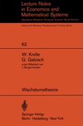 Cover: Wachstumstheorie - Springer
