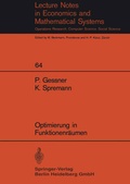 Cover: Optimierung in Funktionenr&auml;umen - Springer