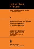 Cover: Methods of Local and Global Differential Geometry in General Relativity - Springer