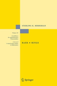 Enlarge image Cover: Baer *-Rings - Springer