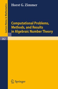 Abbildung von: Computational Problems, Methods, and Results in Algebraic Number Theory - Springer