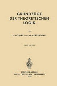 Abbildung von: Grundzüge der Theoretischen Logik - Springer
