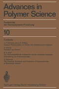 Cover: Fortschritte der Hochpolymeren-Forschung - Springer