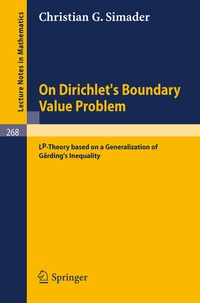 Enlarge image Cover: On Dirichlet's Boundary Value Problem - Springer