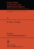 Cover: Konsum- und Produktionstheorie II - Springer