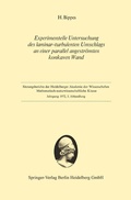 Cover: Experimentelle Untersuchung des laminar-turbulenten Umschlags an einer parallel angestr&ouml;mten konkaven Wand - Springer
