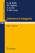 Cover: Coherence in Categories - Springer