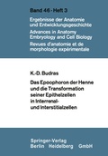 Cover: Das Epoophoron der Henne und die Transformation seiner Epithelzellen in Interrenal- und Interstitialzellen - Springer