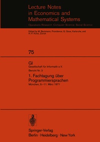 Abbildung von: 1. Fachtagung über Programmiersprachen - Springer