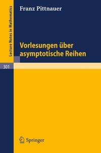Abbildung von: Vorlesungen über asymptotische Reihen - Springer