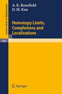 Abbildung von: Homotopy Limits, Completions and Localizations - Springer
