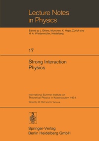 Enlarge image Cover: Strong Interaction Physics - Springer
