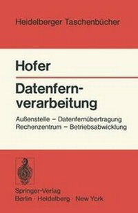 Enlarge image Cover: Datenfernverarbeitung - Springer