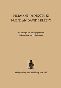 Abbildung von: Hermann Minkowski Briefe an David Hilbert - Springer