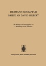 Cover: Hermann Minkowski Briefe an David Hilbert - Springer