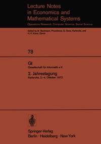 Abbildung von: GI. Gesellschaft für Informatik e.V. 2. Jahrestagung - Springer