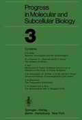 Cover: Progress in Molecular and Subcellular Biology 3 - Springer