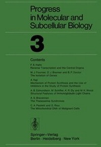Enlarge image Cover: Progress in Molecular and Subcellular Biology 3 - Springer