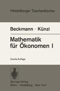 Cover: Mathematik f&uuml;r &Ouml;konomen I - Springer