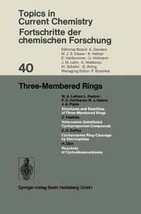 Enlarge image Cover: Three-Membered Rings - Springer