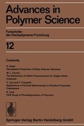 Cover: Advances in Polymer Science - Springer